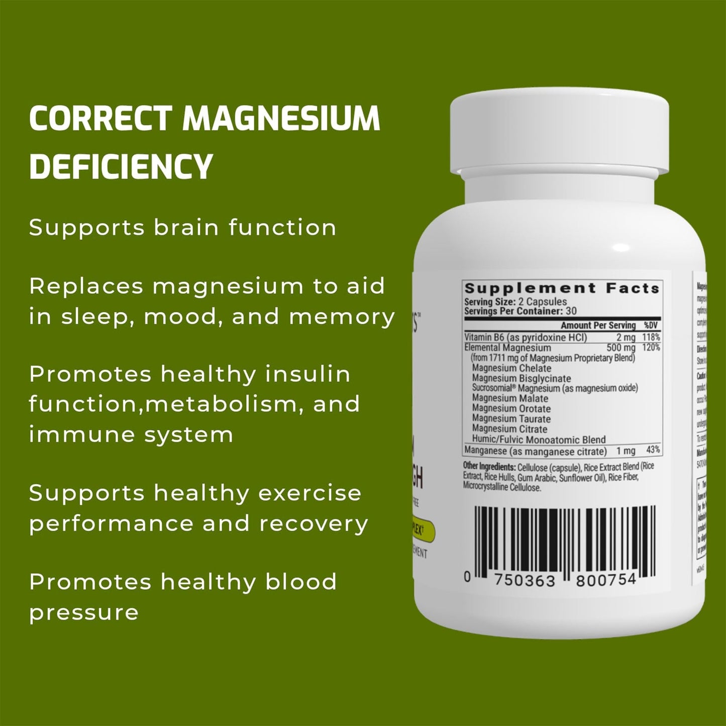 BIOptimizers Magnesium Breakthrough Supplement 4.0 - 7-in-1 Magnesium Complex for Calm, Sleep & Energy