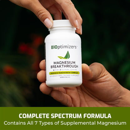 BIOptimizers Magnesium Breakthrough Supplement 4.0 - 7-in-1 Magnesium Complex for Calm, Sleep & Energy